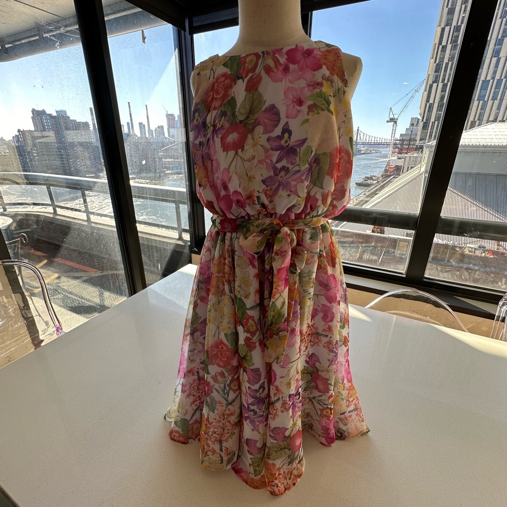 Two dresses! Helena floral and Polo Ralph Lauren size 6, some fading